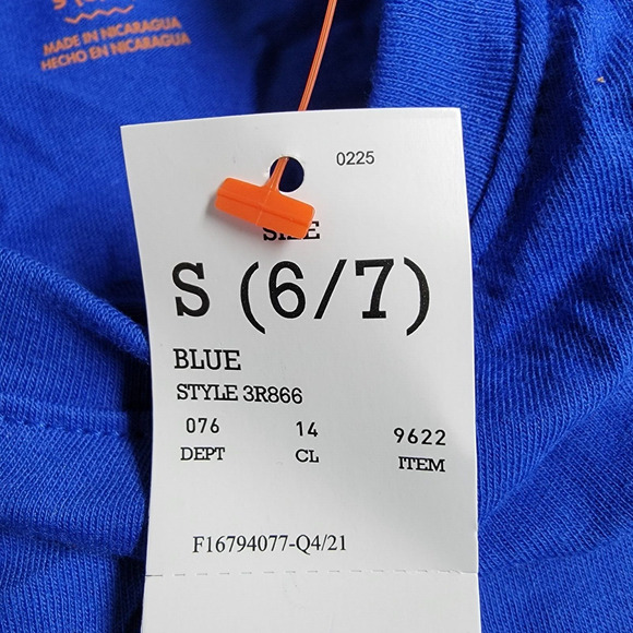 Cat & Jack Short Sleeve T-Shirt Blue Boy's Size Small (6/7) - Picture 6 of 6